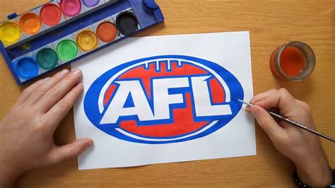 How To Draw The Afl Logo Australian Football League Youtube