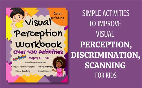 Visual Perception Workbook Activity Book To Exercise And Improve