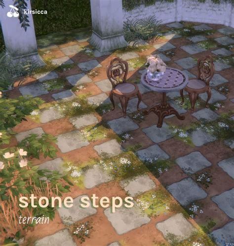 Stone Steps Terrain In 2024 Sims 4 Sims 4 Build Sims