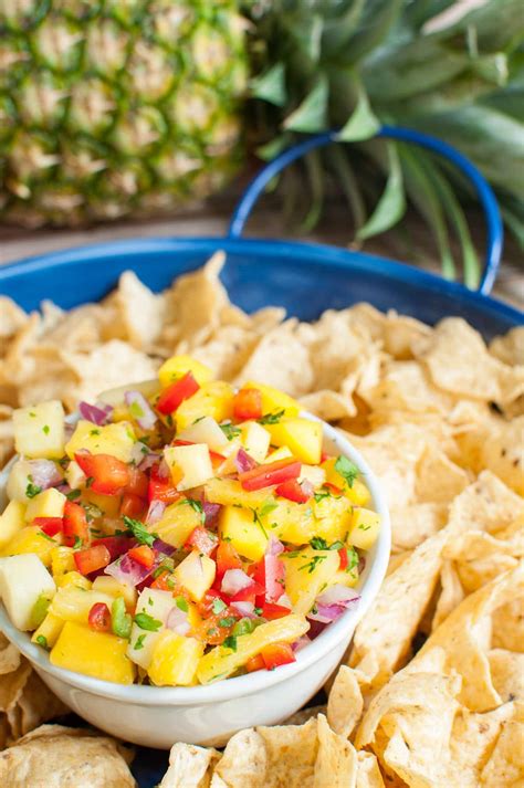 Pineapple Mango Salsa Dip Recipe Creations