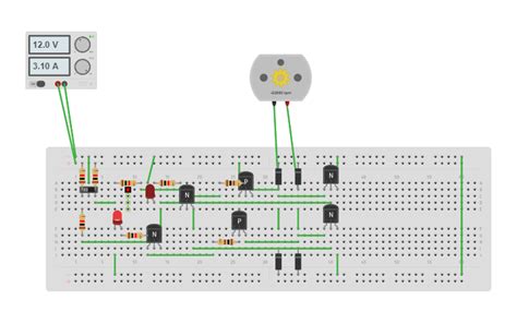 Circuit Design Puente H Tinkercad