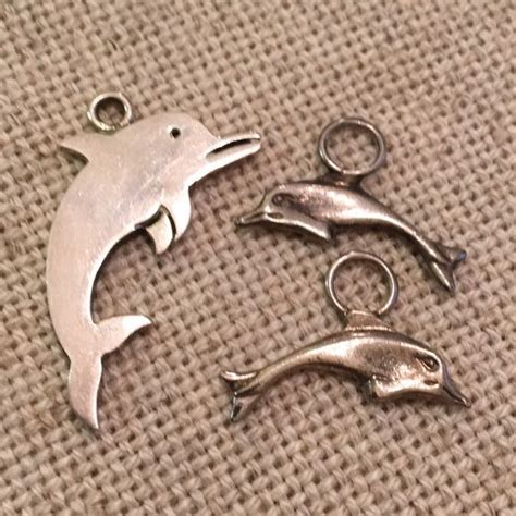 Sterling Silver Dolphin Charms And Earring Charms Purchased This Sterling