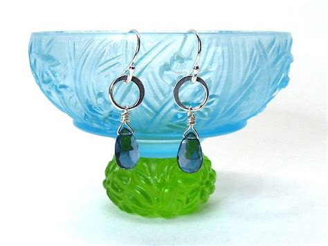 London Blue Topaz Earrings Topaz Earrings Dangle Earrings Etsy