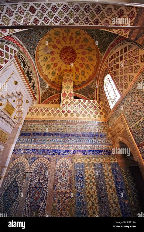 Ottoman Isnik Tiles Decorations In The Harem Of The Topkapi Palace