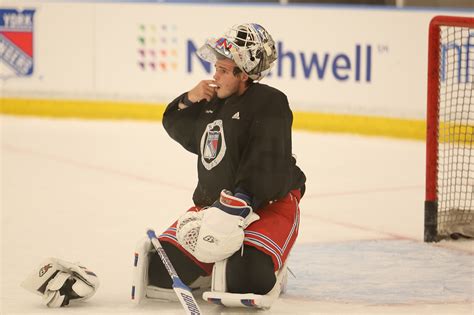 Igor Shesterkin furious after collisions at Rangers practice