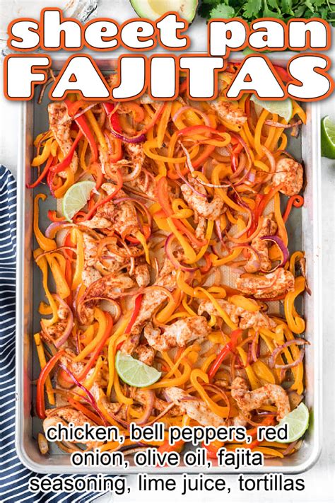 Sheet Pan Fajitas Mama Loves Food