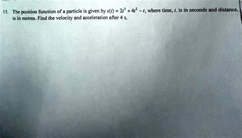 Solved The Position Function Of A Particle Is Given By S T 2t 3 4t