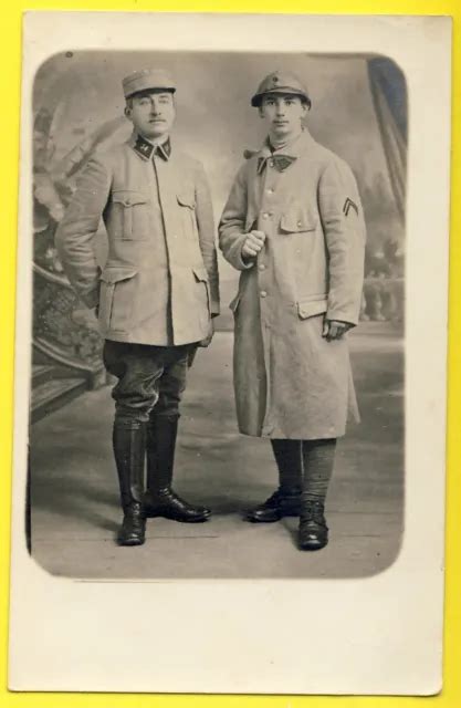 Cpa Carte Photo Soldats En Tenue Militaire Du Et E R Giment