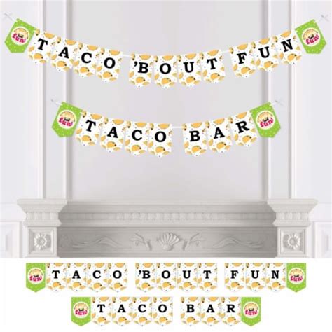 Big Dot Of Happiness Taco Bout Fun Bunting Banner Party Decor Taco Bout Fun Taco Bar 1