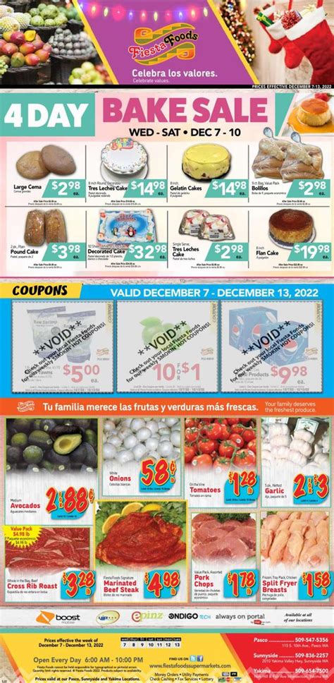 Fiesta Foods Supermarkets Wa Weekly Ad Flyer Specials December To