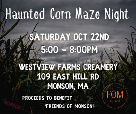 Haunted Corn Maze Night - myMonson