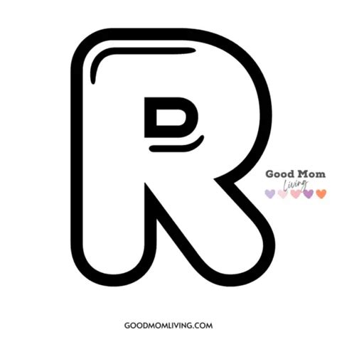 Bubble Letter R Free Printables And How To Draw Good Mom Living