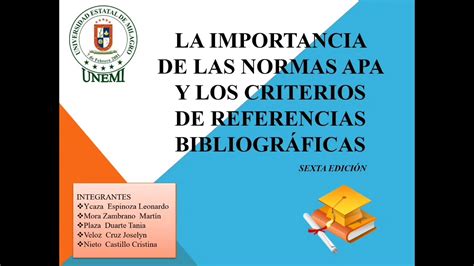 Importancia De Las Normas Apa Y Los Criterios De Referencias Bibliográficas Youtube