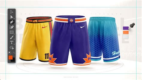 How To Design A Basketball Shorts In Photoshop Mockup Tutorial Youtube