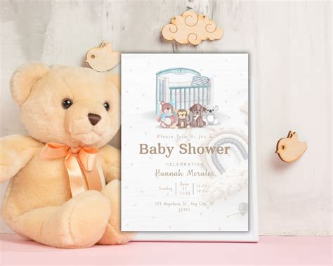 Baby Shower Card, Printable Baby Shower Card, Digital Download, Digital ...