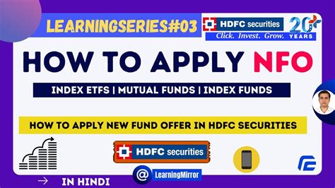 How To Apply Nfo In Hdfc Securities How To Buy New Fund Offer In Hdfc