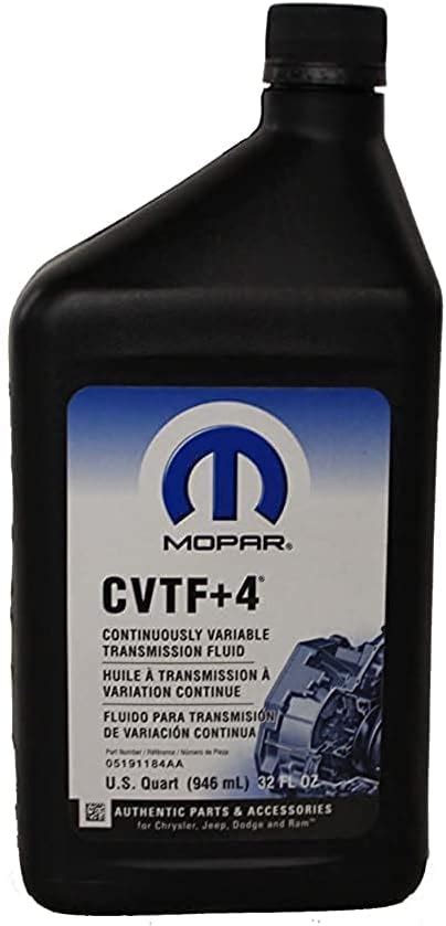 Chrysler Mopar Fluid 5191184AA CVTF 4 Fluido de transmisión 1 Cuarto