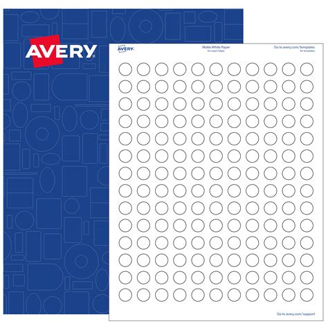 Avery Round Labels, 0.5" diameter, White Matte, 15,400 Printable Labels - Walmart.com - Walmart.com