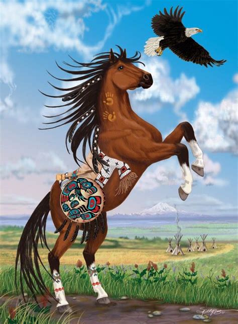 Spirit Native American Horses Horses Native American Artwork