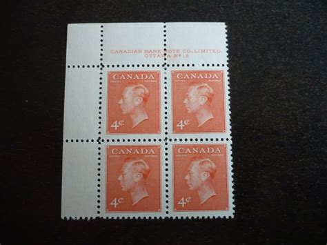 Stamps Canada Scott 306 Mint Never Hinged Plate Block 12