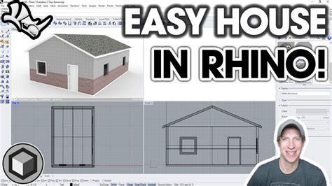 How To Model A House In Rhino Beginner Tutorial Youtube