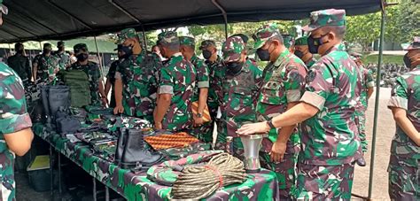 Kunjungan Asops Panglima TNI Untuk Melakukan Pemeriksaan Kesiapan