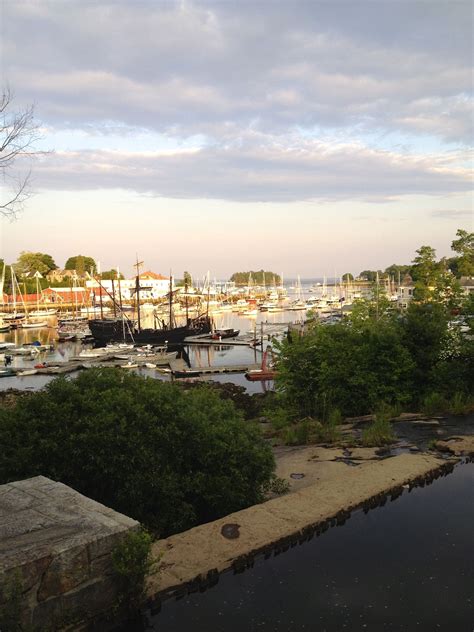 Overlooking Camden Harbor Maine Coast Paris Skyline Skyline