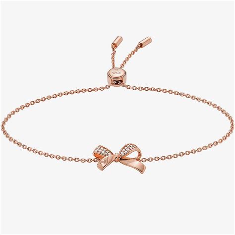 Emporio Armani Sentimental Rose Gold Tone Bow Bracelet Eg