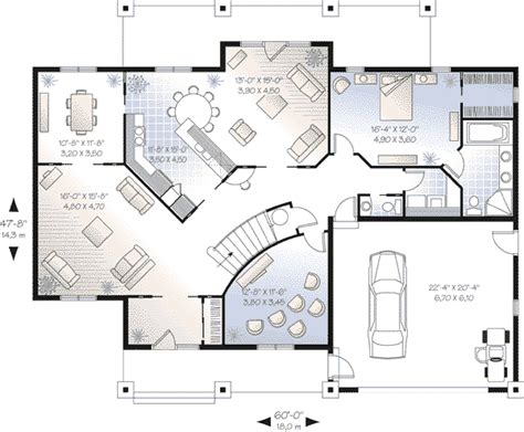 House 19711 Blueprint Details Floor Plans