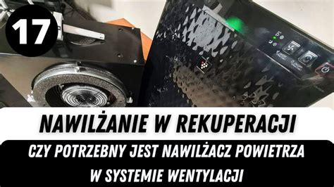 Nawilżacz powietrza w systemie rekuperacji wentylacji mechanicznej z