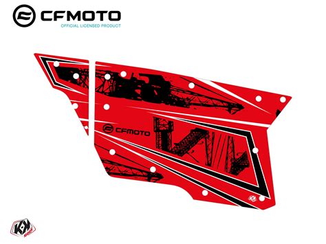 Graphic Kit Complete Doors Pcz Cf Moto Zforce Red