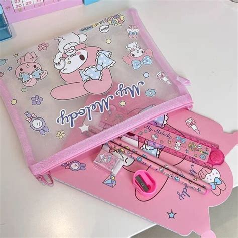 Set Escolar Cartuchera Lapiz Borrador Regla Sacapuntas Libreta Melod