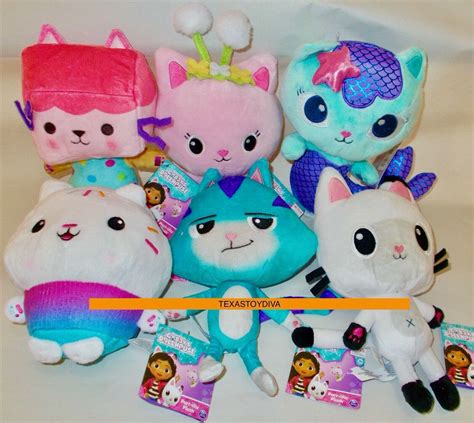 Gabby S Dollhouse Bean Purr Ific Plush Box Cat Pandy Paws Fairy Cakey