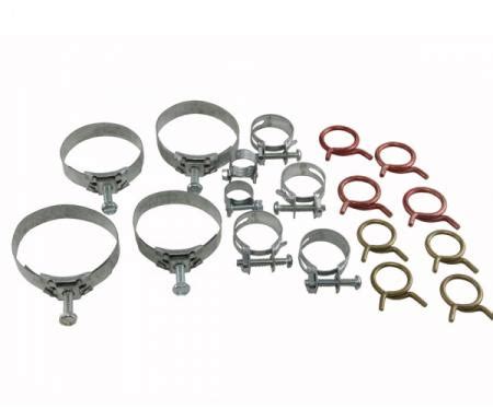 Corvette Radiator Heater Hose Clamp Kit With Air Conditioning