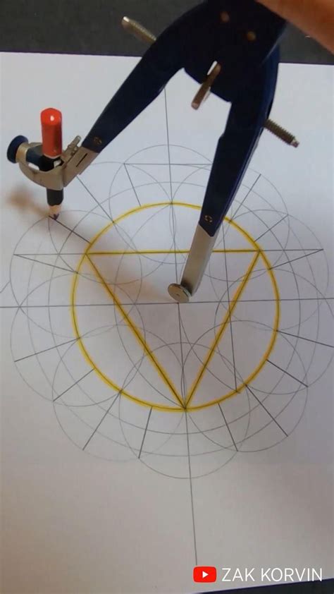 How To Draw The Solar Plexus Chakra Using Sacred Geometry Manipura Step