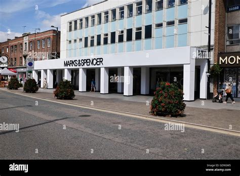 Marks And Spencer Retail Store Facade On The High Street On Brentwood