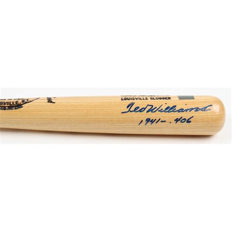 Ted Williams Signed Louisville Slugger Player Model Baseball Bat