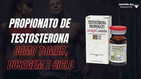 Propionato De Testosterona Como Usar Ciclo E Dosagem Formula Dos