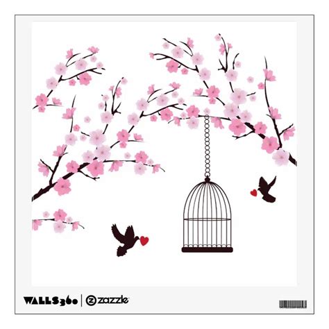 Cherry Blossom Wall Decal | Zazzle