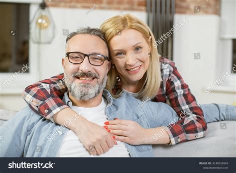 Beautiful Mature Woman Embracing Gently Her Stock Photo Shutterstock