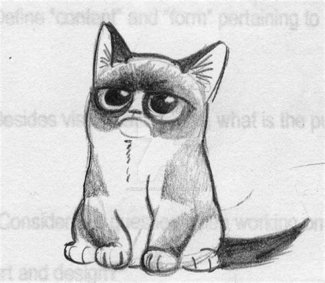 Grumpy Cat Cartoon Drawing at PaintingValley.com | Explore collection of Grumpy Cat Cartoon Drawing