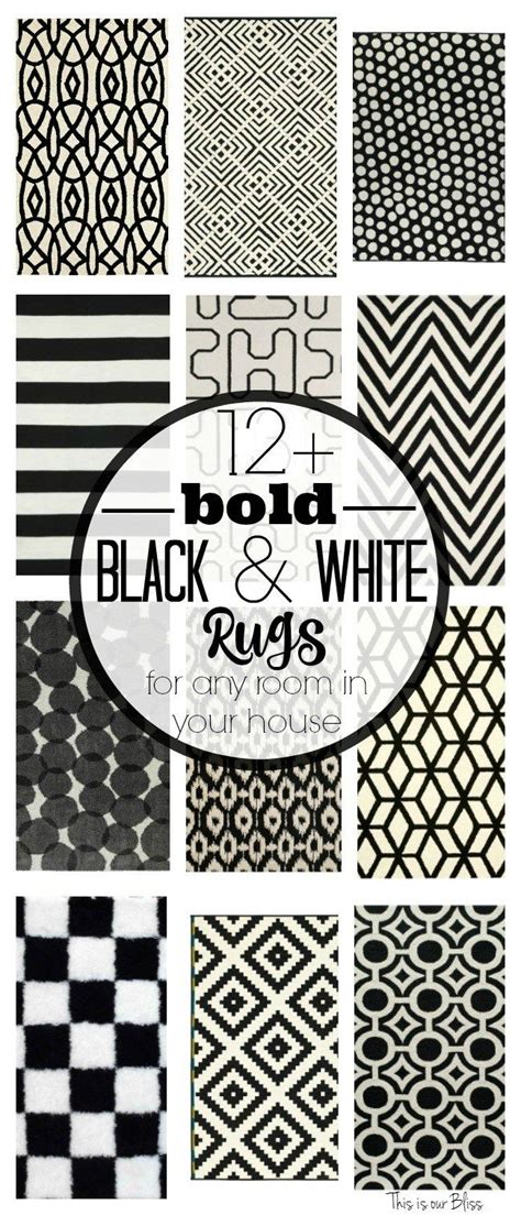 Where to Buy Bold Black and White Rugs for Any Room | This is our Bliss ...