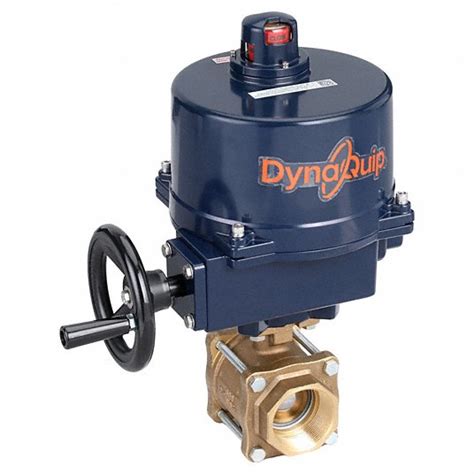 Dynaquip Controls 2 In Nominal Valve Size Bronze Electrically Actuated Two Way Ball Valve