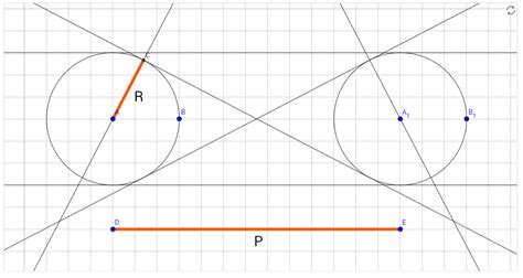 Trigonometry A Twist To The Belt Problem Find The Radius Of Two Equal Sized Circles Given The