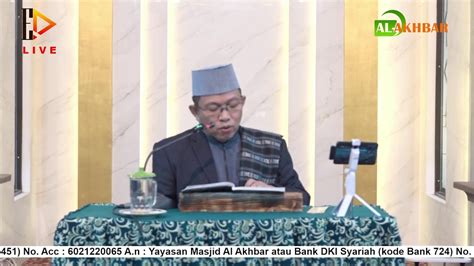 LIVE Kajian Kitab Khulashah Nurul Yaqin Ustadz Dr H M Ridwan