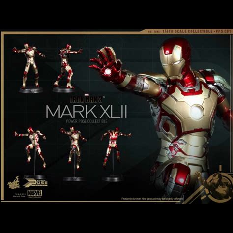 Hot Toys PPS Power Pose Mark XLII Collectible Figurine IRON MAN โมเดล ฟกเกอร ของ