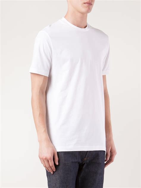 Sunspel Crew Neck T Shirt In White For Men Lyst