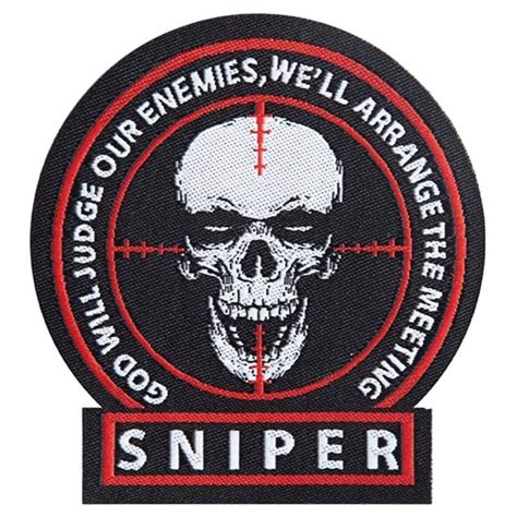 Шеврон тактичний Mil-Tec Снайпер 7,2 х 6,8см Sniper Patch Textile ...