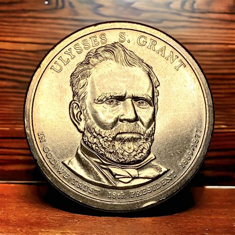 Монета США 1 доллар 2011 года. Статуя Свободы. Уилисс Грант 18-й ...