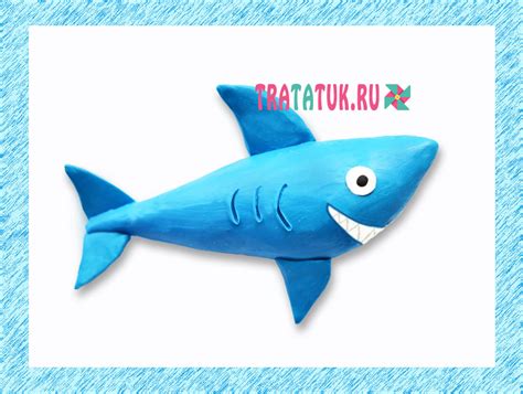 Акула из пластилина — пошаговая лепка для детей